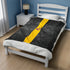 Grunge Intersex Pride Flag Stripe Velveteen Plush Blanket